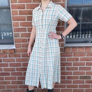 VINTAGE PLAID DRESS 🌿